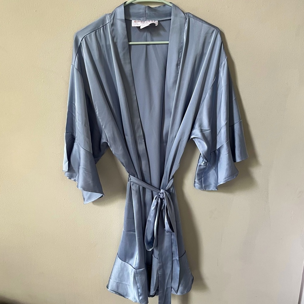Birdy Grey Satin Kenny Robe